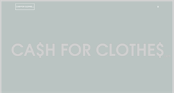 Desktop Screenshot of cashforclothes.com