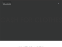 Tablet Screenshot of cashforclothes.com